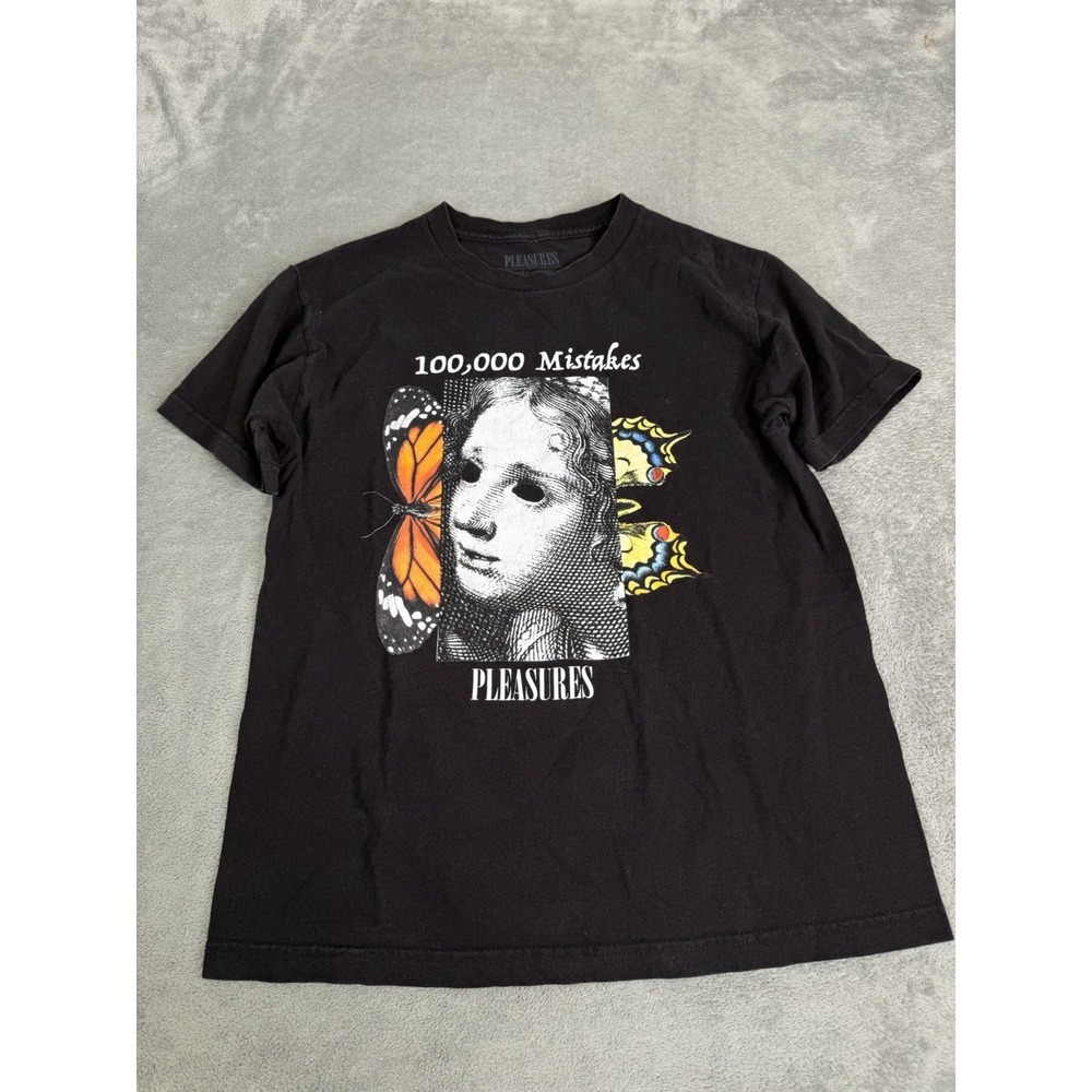 Pleasures Mistakes T Shirt Men's Size Medium Black